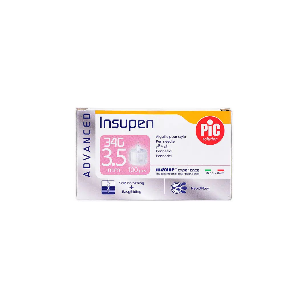 Pic Insupen Pen Needles 3.5mmx34G 100pcs