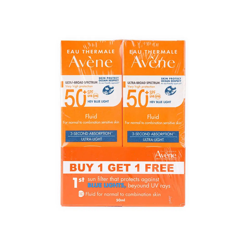 Avene Very High Protection Spf50+ Fluid Nor To Comb 50ml 1+1
