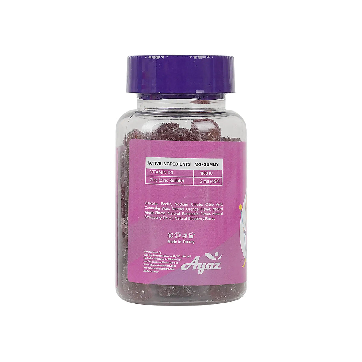 50868-Dr.Helthy Vitamin D+ Zinc 60 Gummies +1