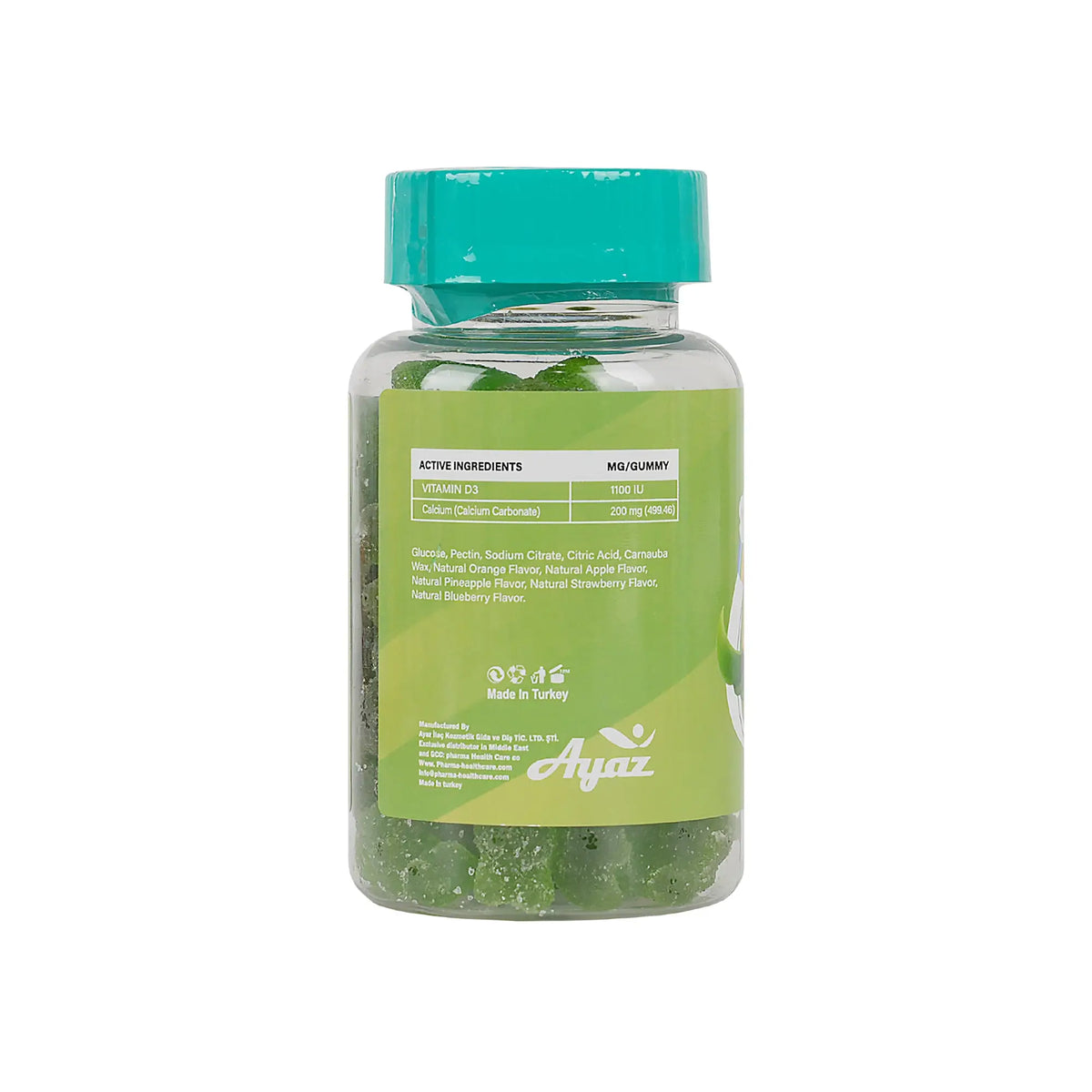50869-Dr.Helthy Vitamin D+ Calcium 60 Gummies +1