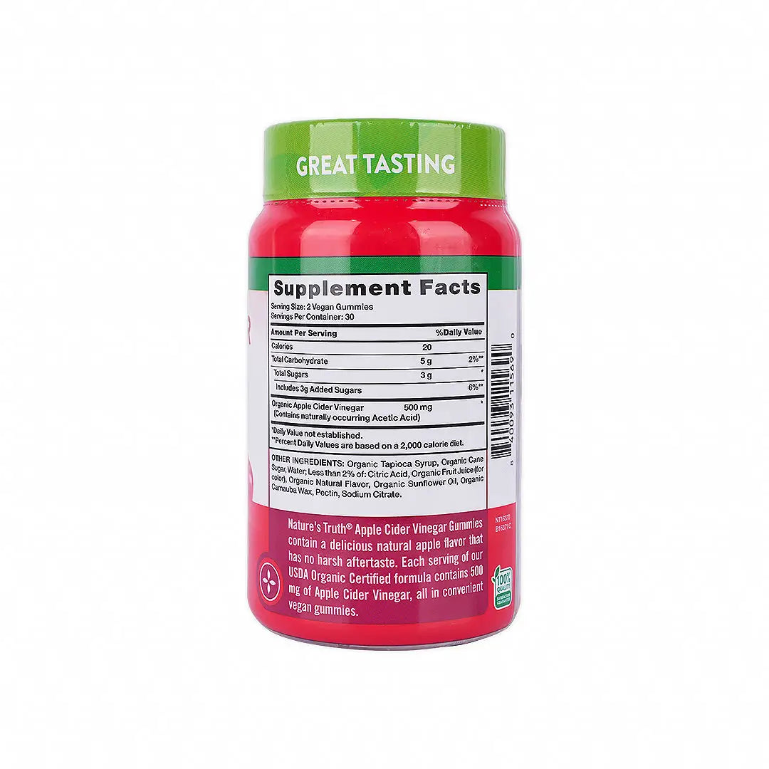Nature's Truth Organic Apple Cider Vinegar 60 Gummies