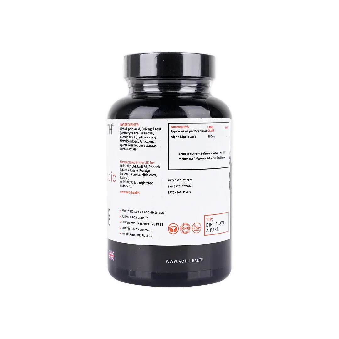 ActiHealth Alpha-Lipoic Acid 400Mg 60 Capsules