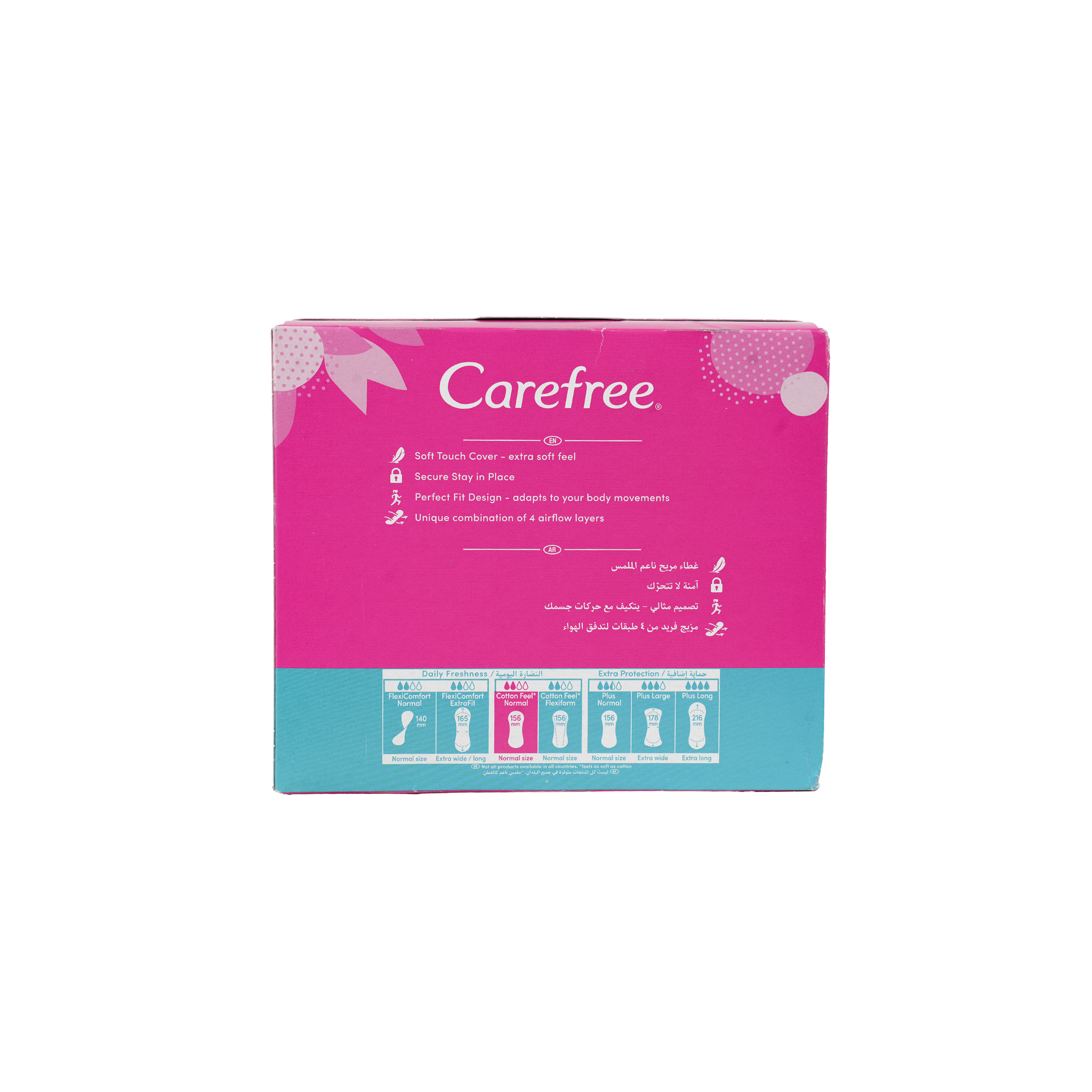 Carefree Cotton Feel 56+20Pcs-Fresh Scent