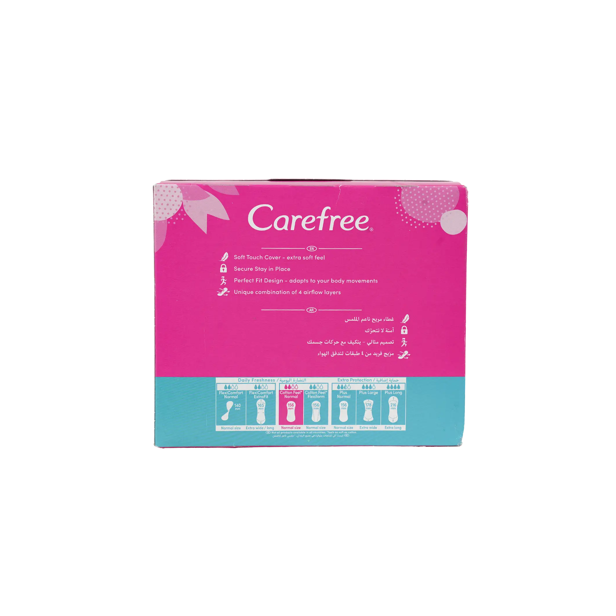 Carefree Cotton Feel 56 + 20Pcs-Fresh Scent