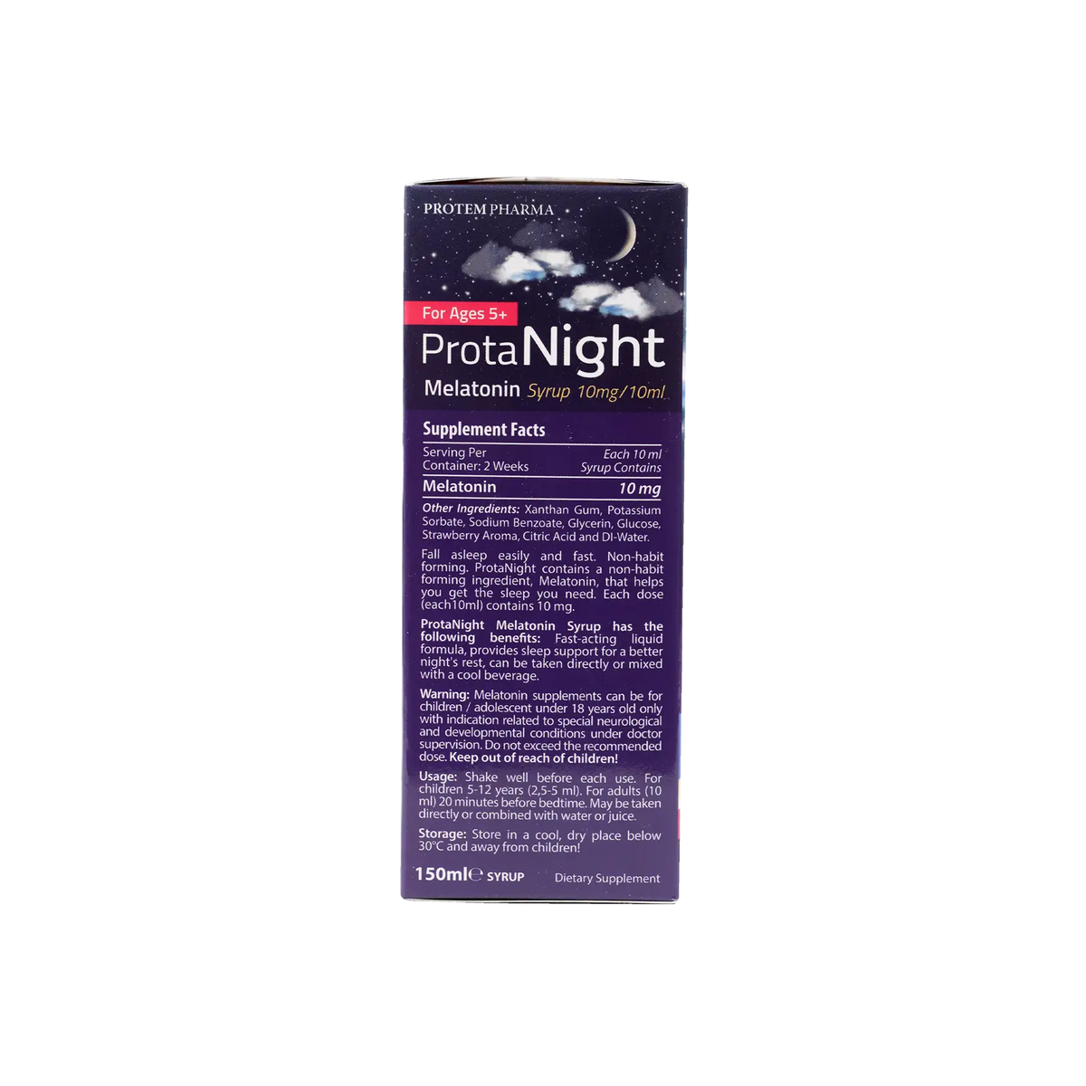 50890-Protem Pharma Prota Night Melatonin Syrup 10mg/10ml 150ml +1