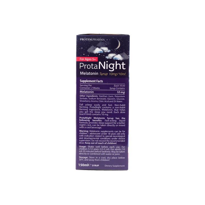 50890-Protem Pharma Prota Night Melatonin Syrup 10mg/10ml 150ml +1