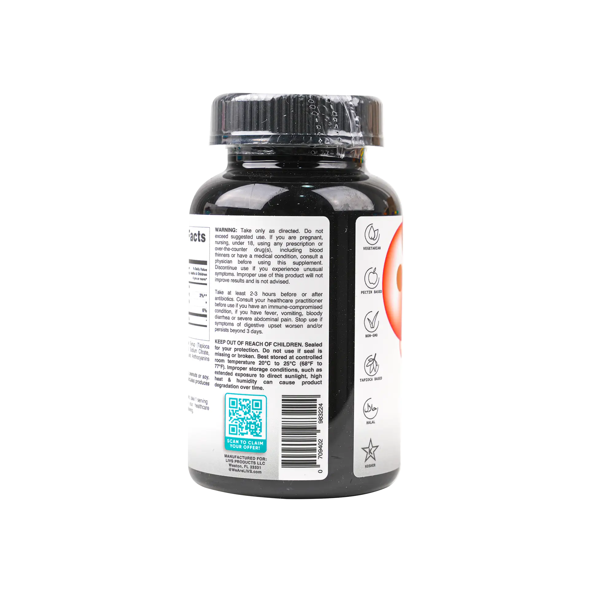 Livs Probiotic Strawberry Flavor 44 Gummies