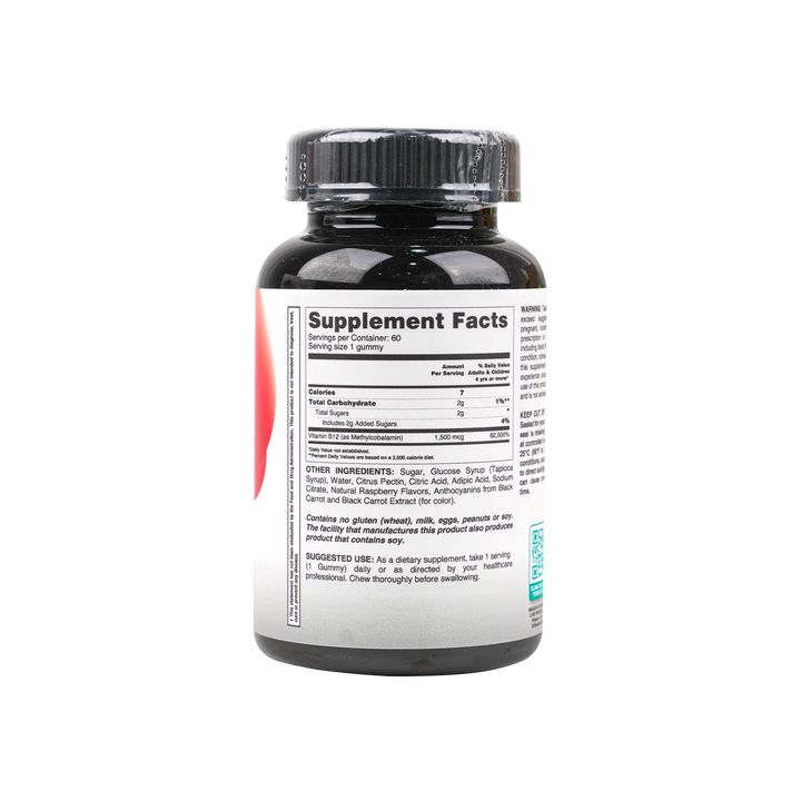 50909-Livs Vitamin B-12 Raspberry Flavored 60 Gummies +1