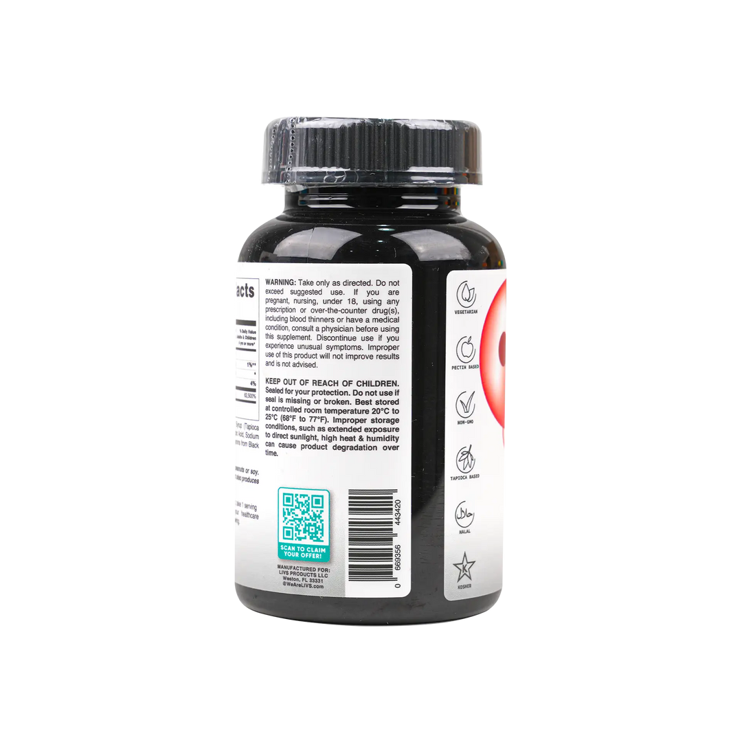 50909-Livs Vitamin B-12 Raspberry Flavored 60 Gummies +2