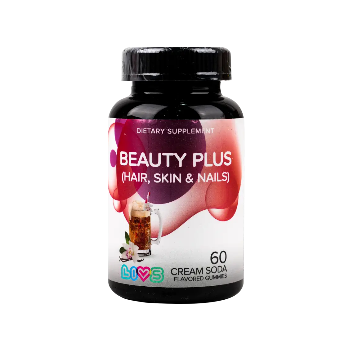 50910-Livs Beauty Plus (Hair Skin & Nails) Cream Soda 60 Gummies