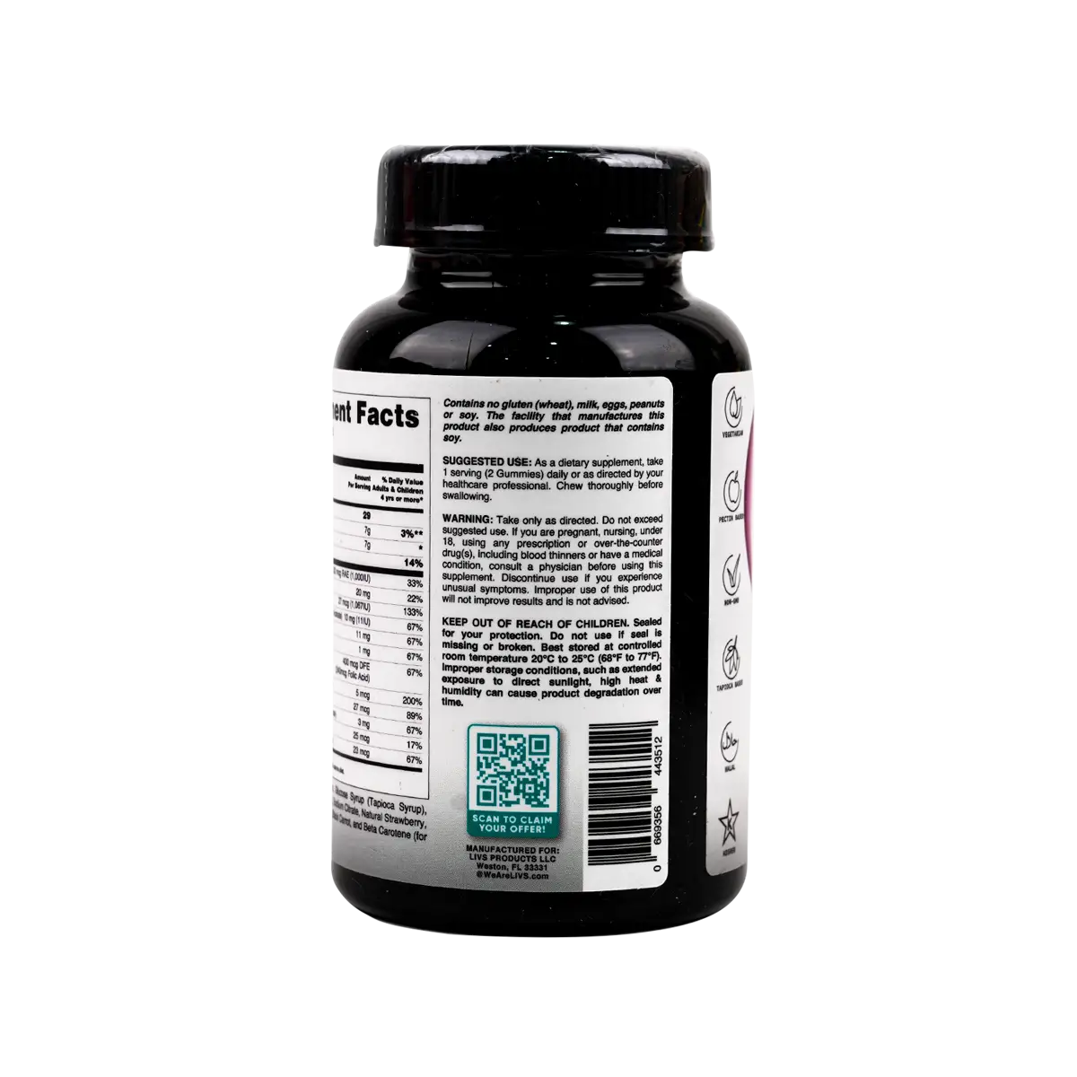 Livs Women's Multivitamin 50 Gummies