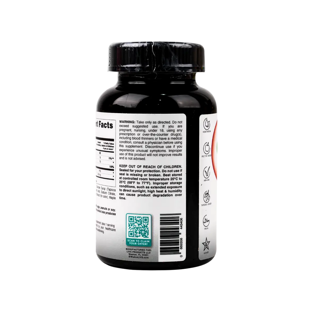 50914-Livs Apple Cider Vinegar 60 Gummies +2