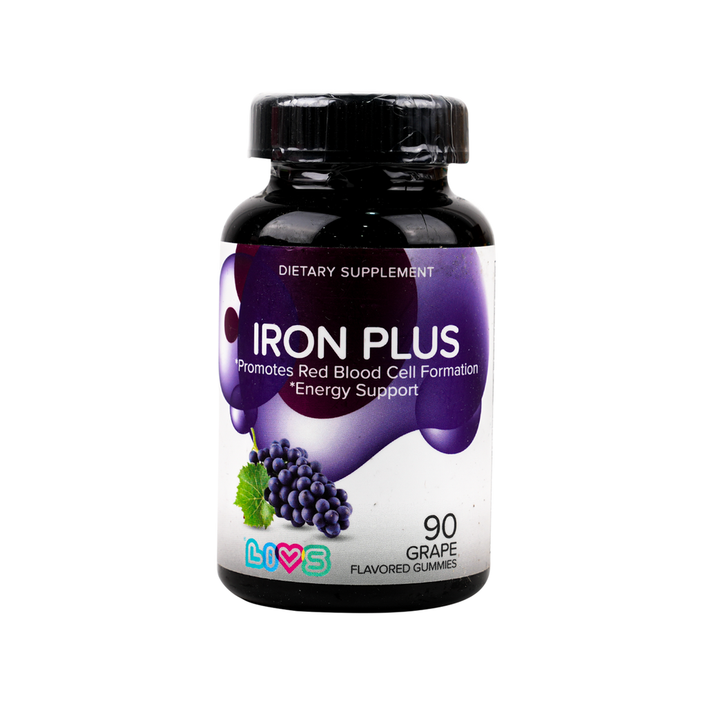 Livs Iron Plus Grape 90 Gummies