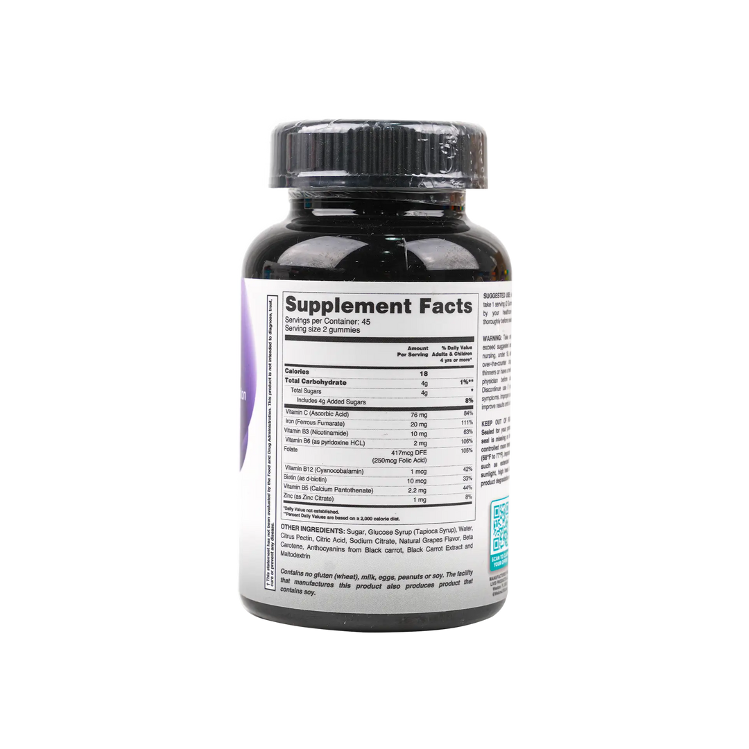 50915-Livs Iron Plus Grape 90 Gummies +2