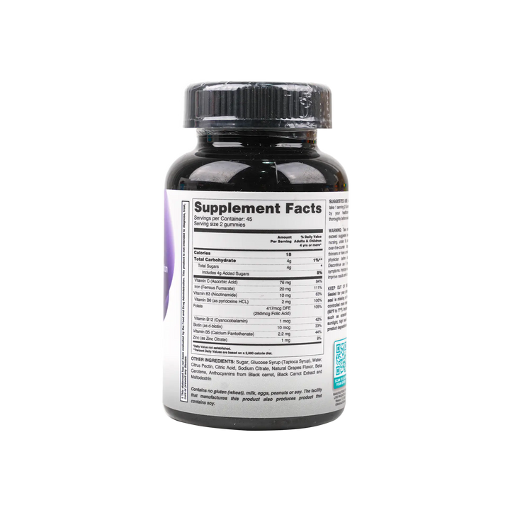 50915-Livs Iron Plus Grape 90 Gummies +2