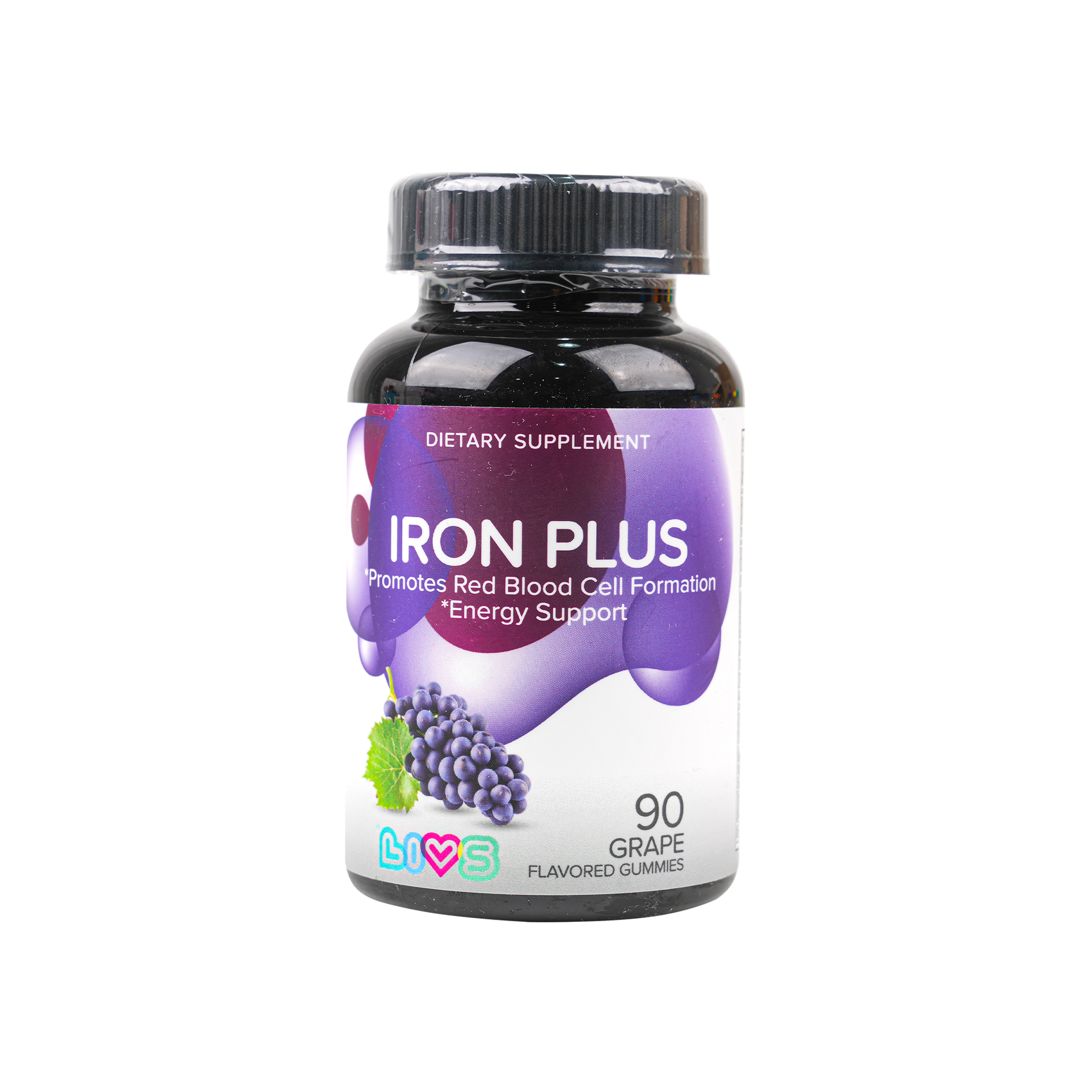 Livs Iron Plus Grape 90 Gummies