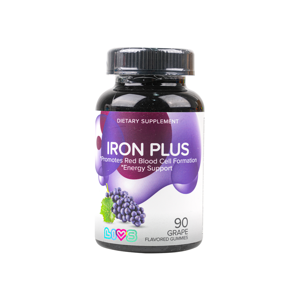 Livs Iron Plus Grape 90 Gummies