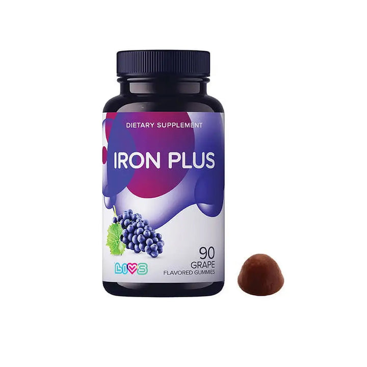 50915-Livs Iron Plus Grape 90 Gummies +3