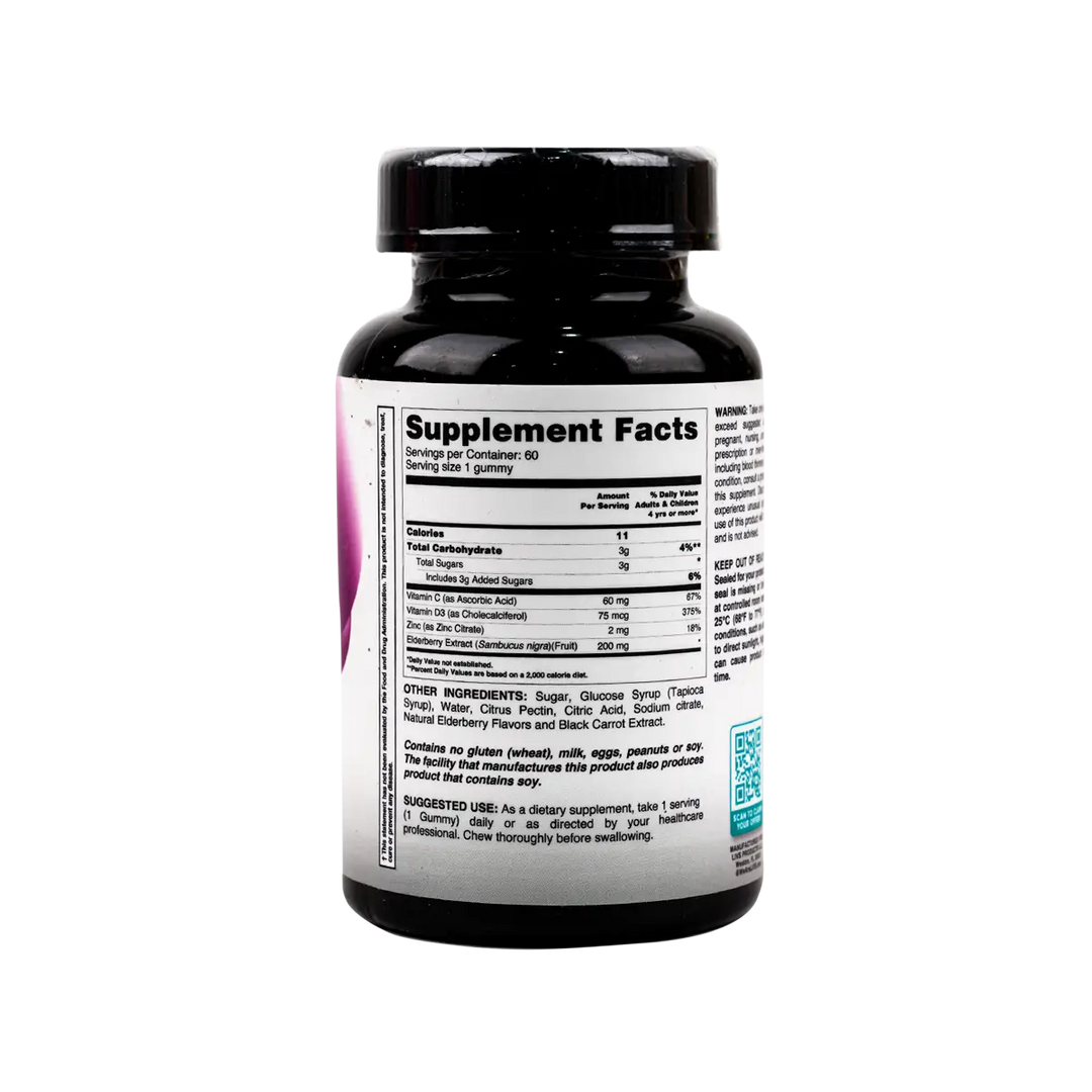50916-Livs Immune Plus Elderberry Flavor 60 Gummies +1
