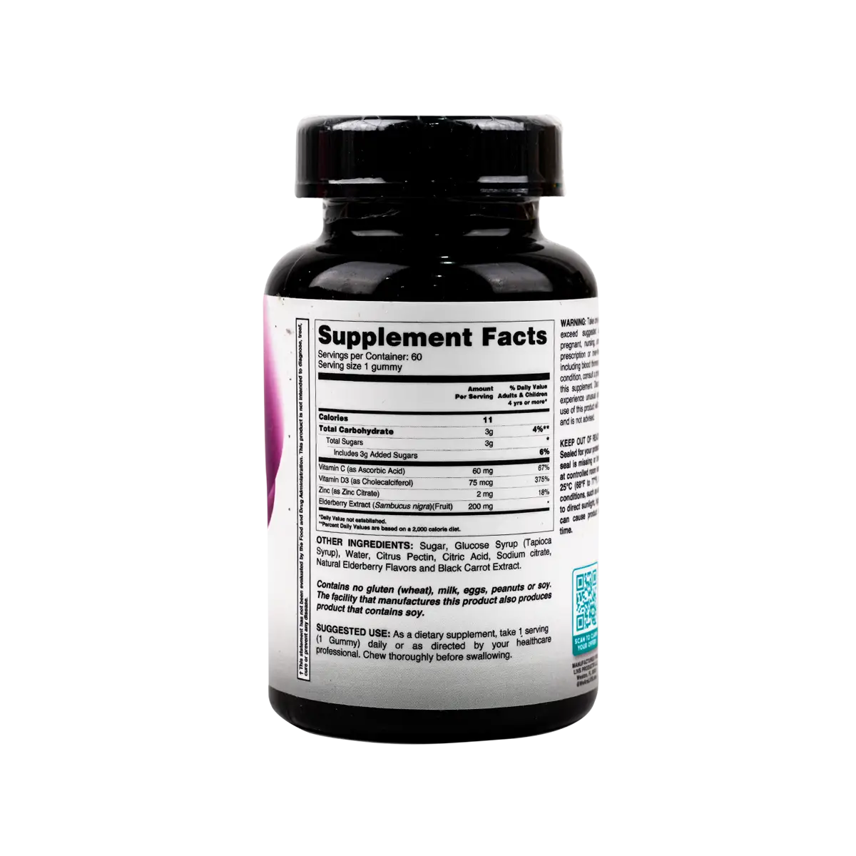50916-Livs Immune Plus Elderberry Flavor 60 Gummies +1