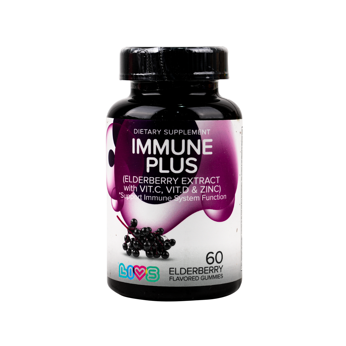 Livs Immune Plus Elderberry Flavor 60 Gummies