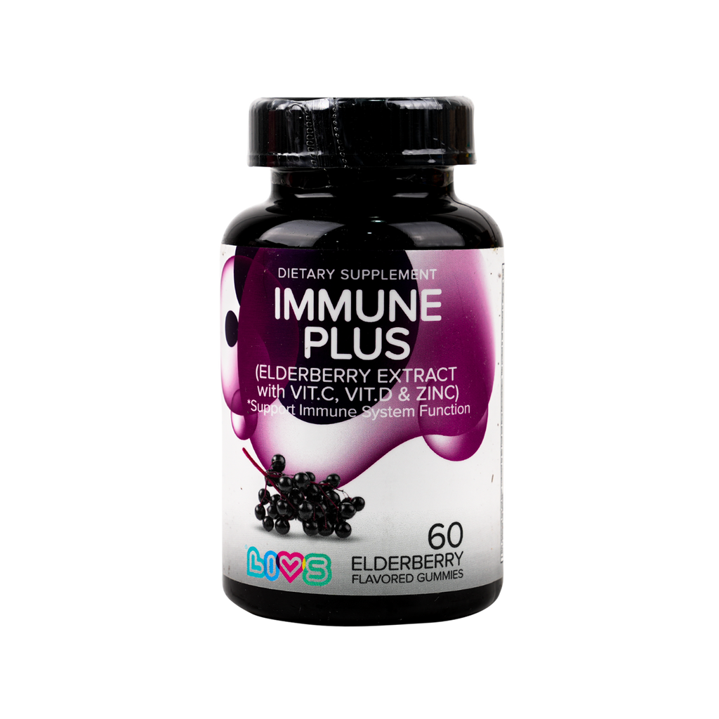 Livs Immune Plus Elderberry Flavor 60 Gummies