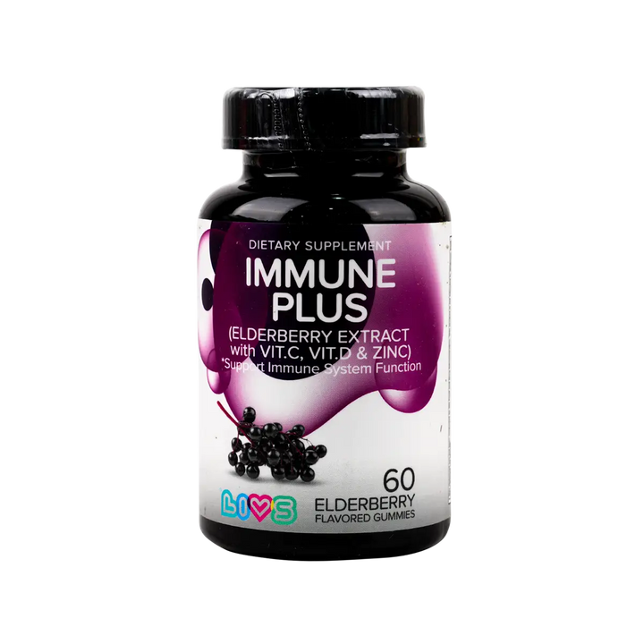 50916-Livs Immune Plus Elderberry Flavor 60 Gummies