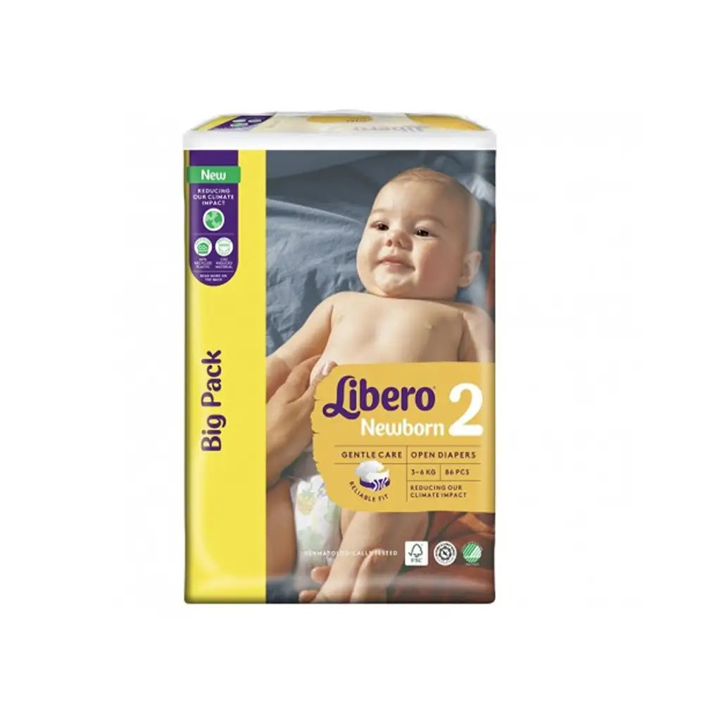 Libero Newborn No.2 (3-6Kg) 86Pcs