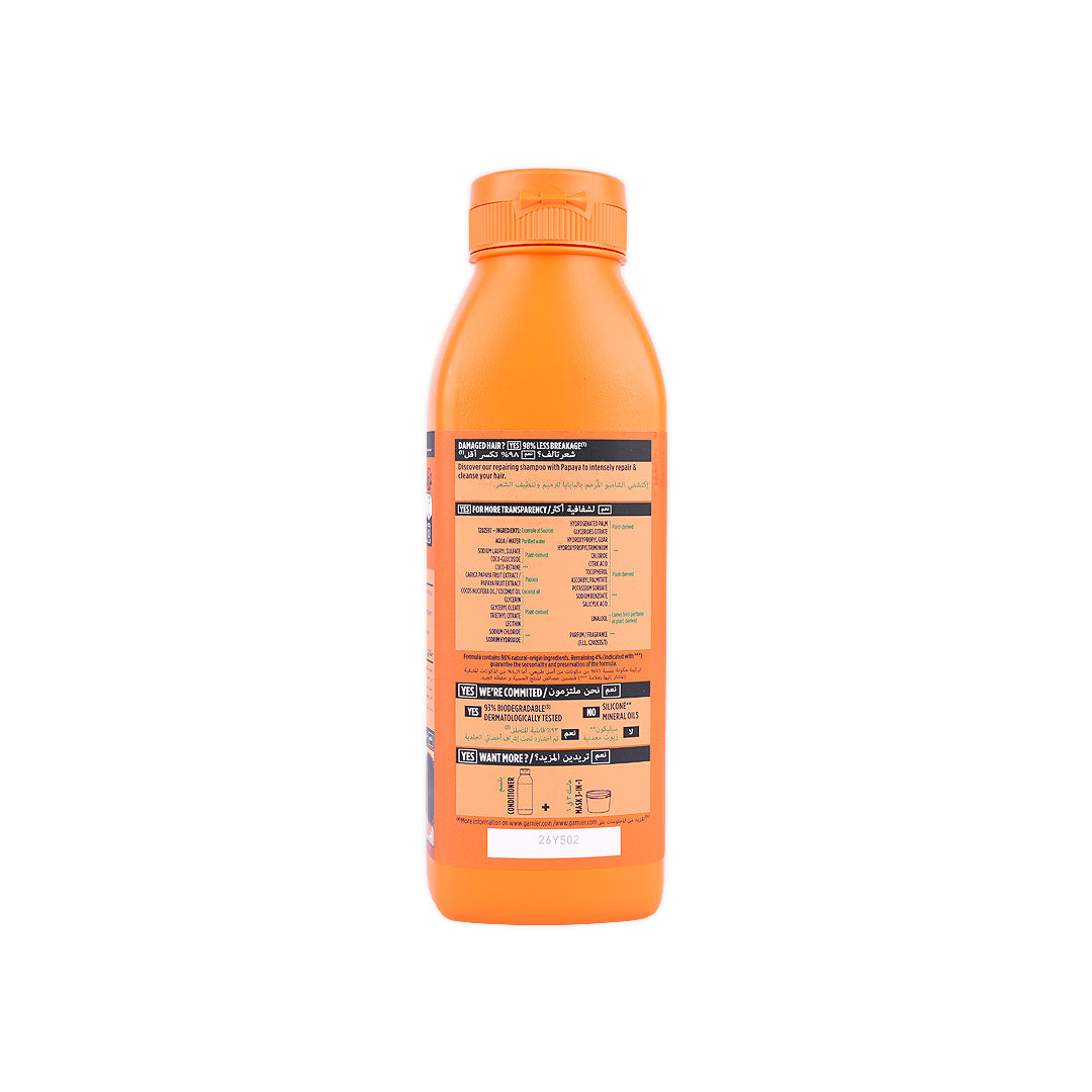 garnier ultra doux repairing hair food shampoo350ml damaged
