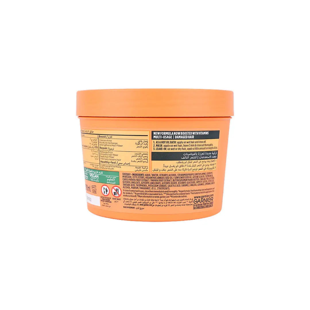 garnier ultra doux repairing hairfood mask390ml damaged hair