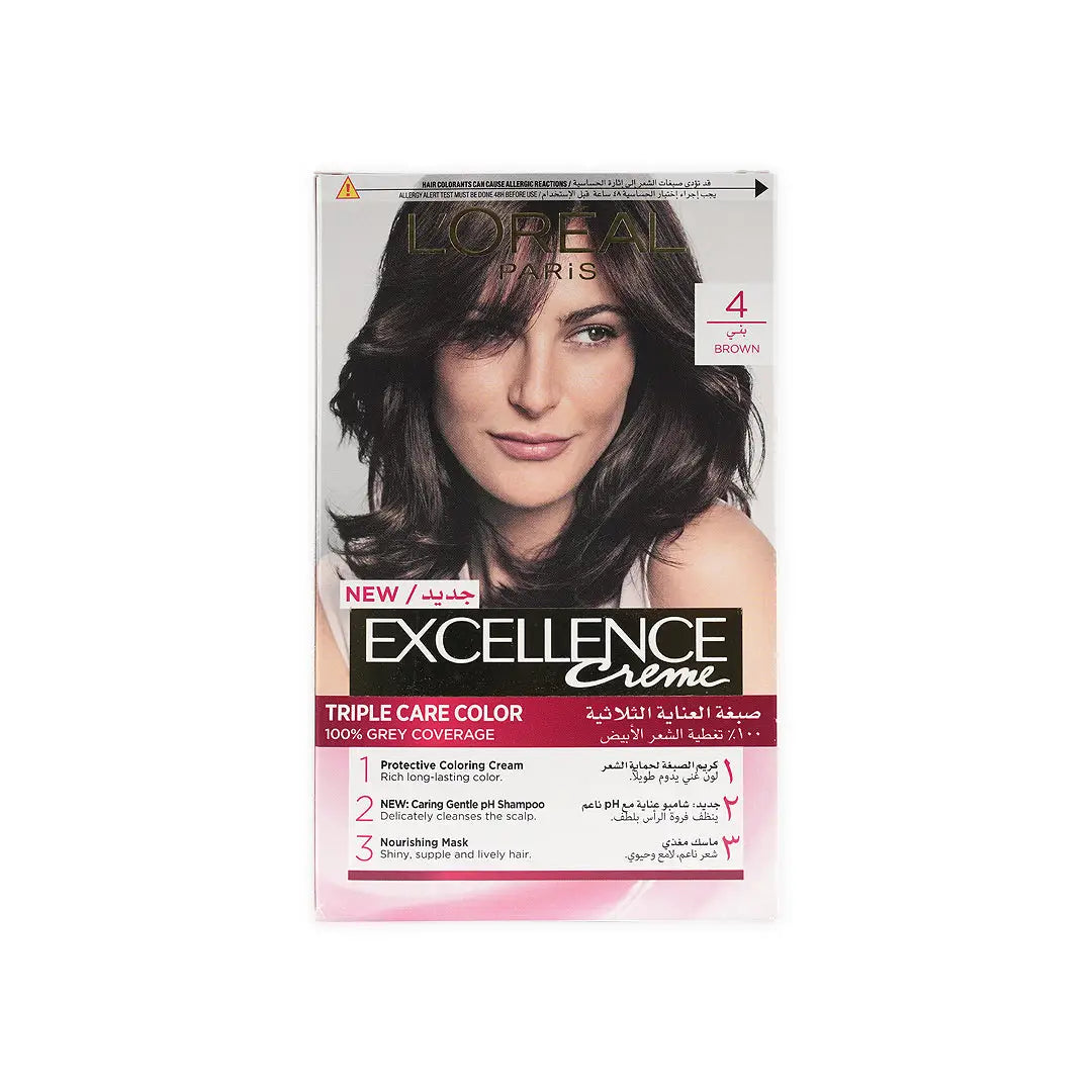 L'oreal Excellence Creme Triple Care Color- 4 Brown