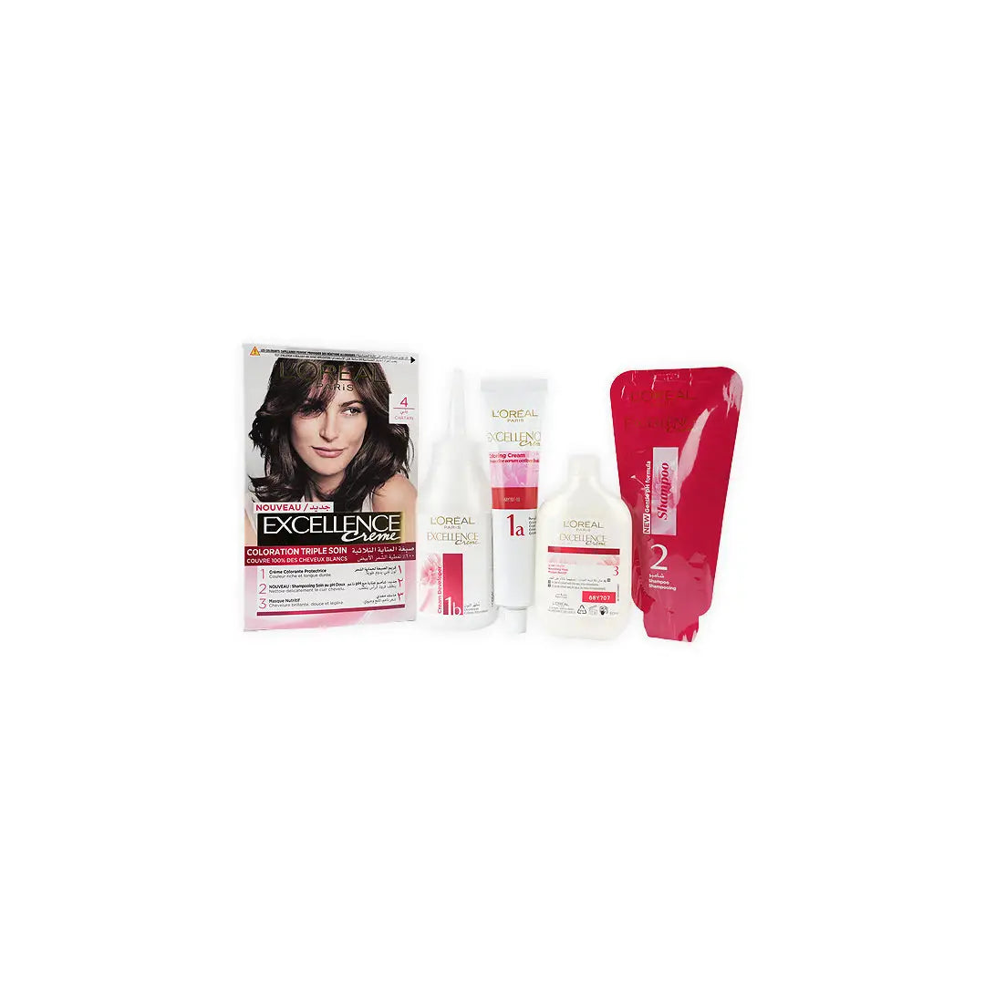 L'oreal Excellence Creme Triple Care Color- 4 Brown
