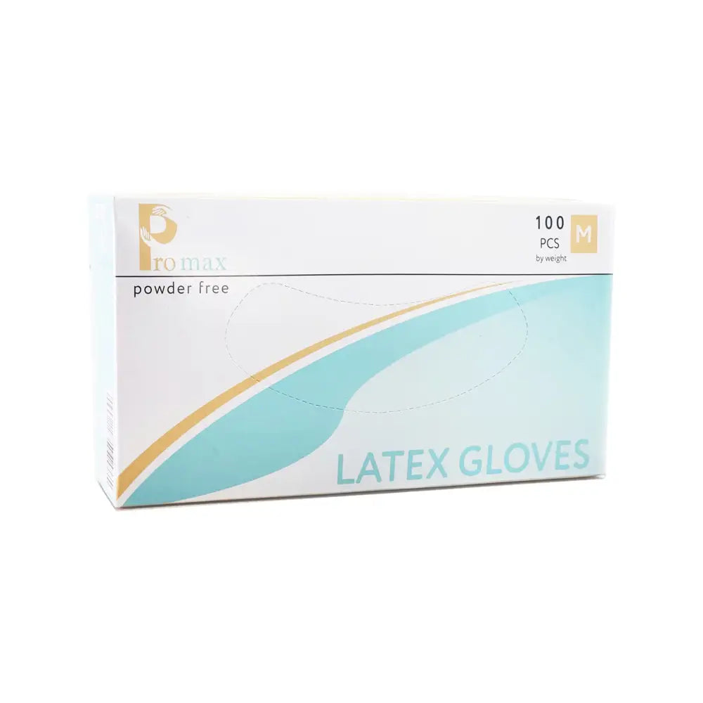 Promax Latex Examination Gloves 100 Pcs Power Free Size-M