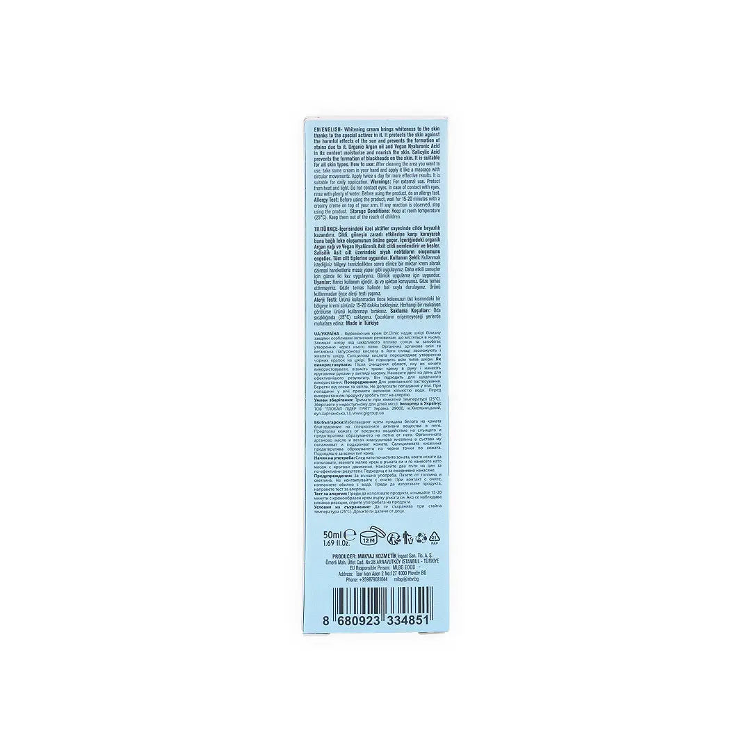 Dr.Clinic Corrective Whitening Cream Spf50+ 50Ml