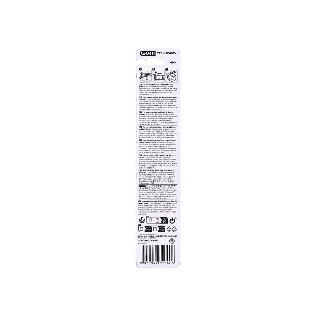50965-GUM Technique Plus Toothbrush Soft +1