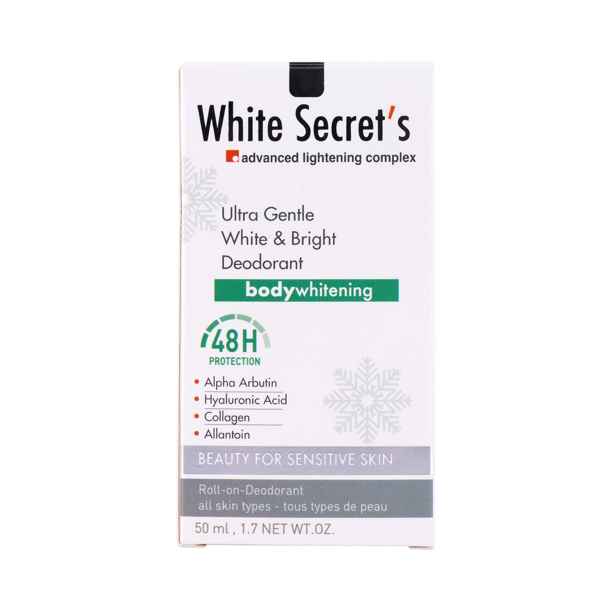 50976-White Secret's Ultra Gentle W&B Roll-On Deodorant 50ml +4
