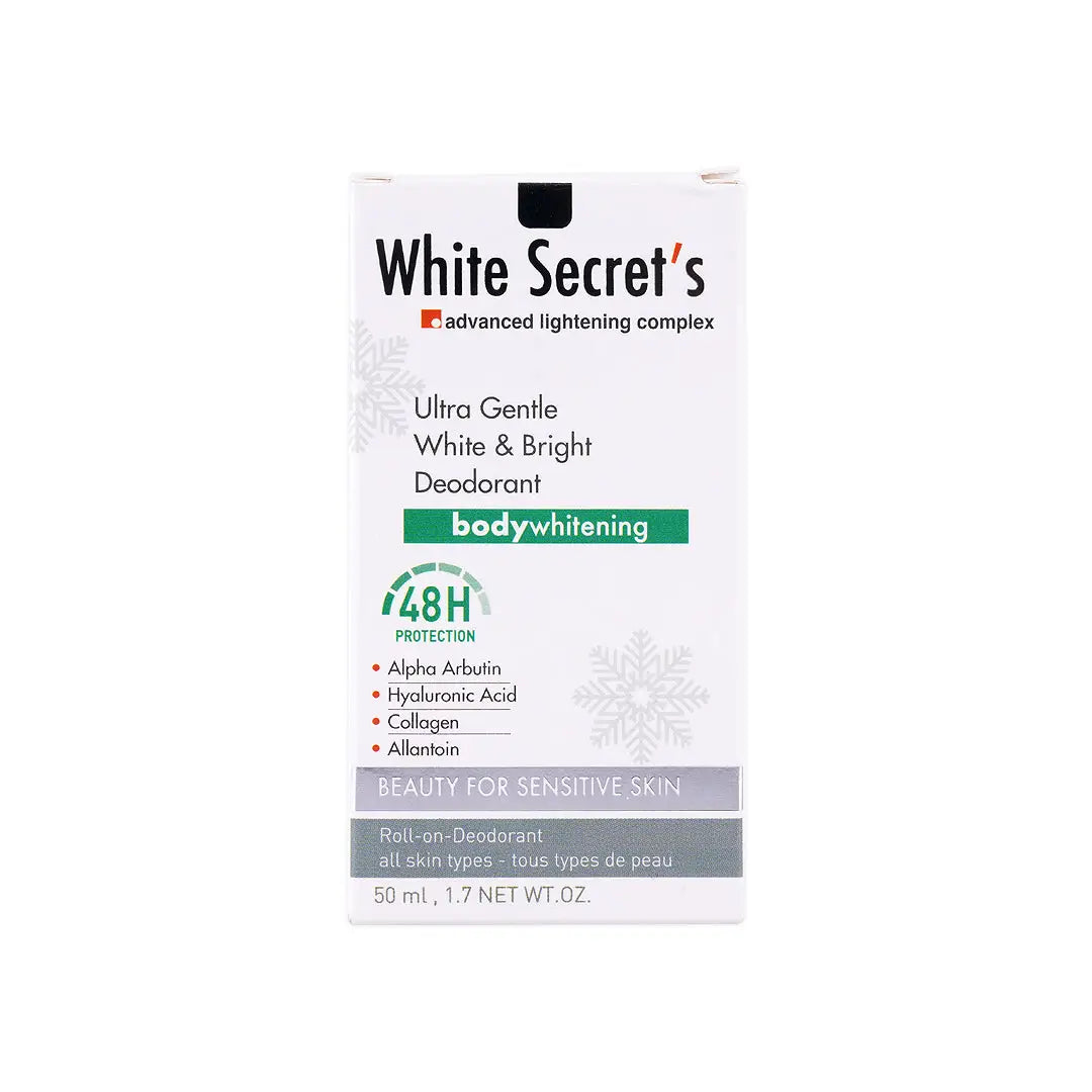 White Secret's Ultra Gentle W&B Roll-On Deodorant 50ml +2