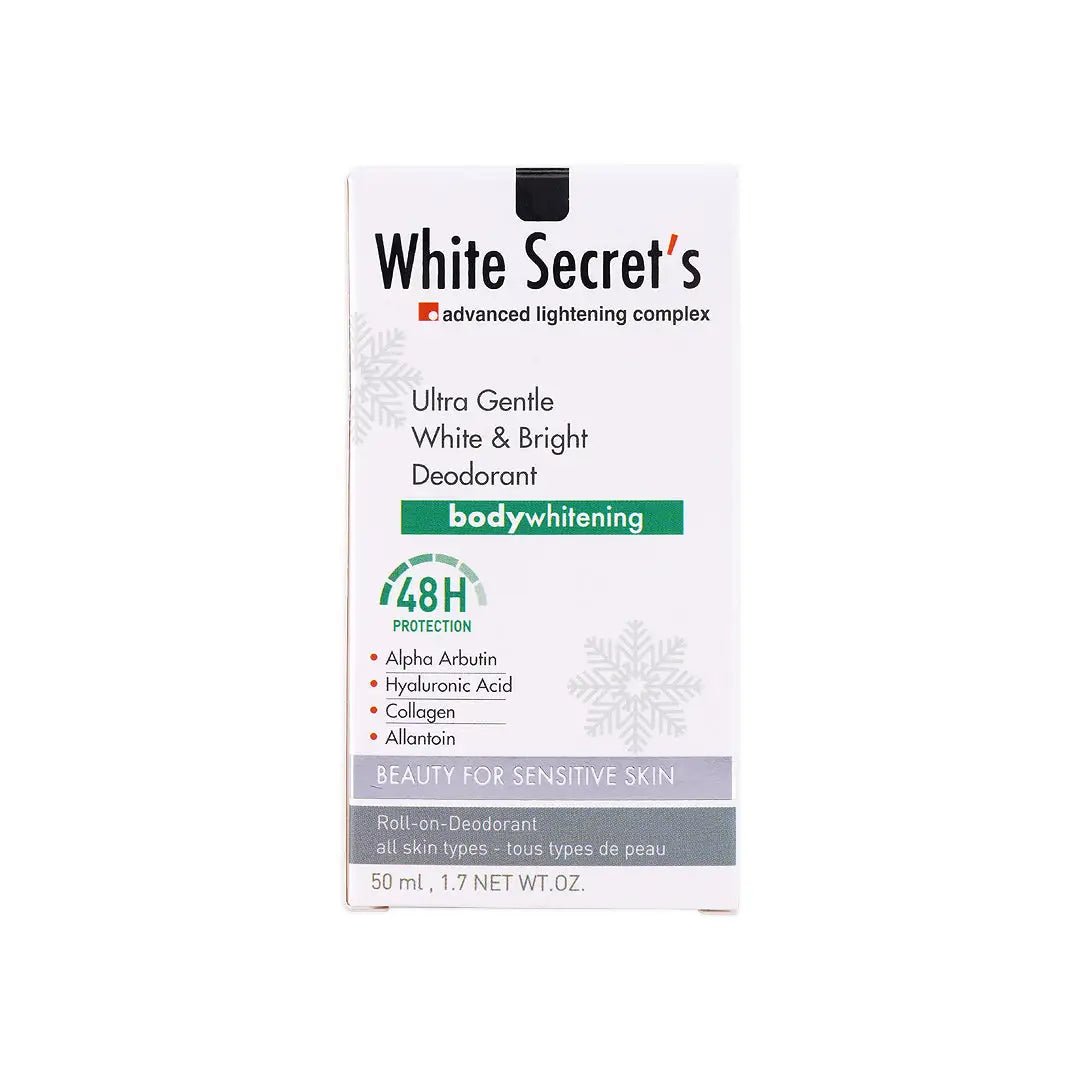 White Secret's Ultra Gentle W&B Roll-On Deodorant 50ml +7
