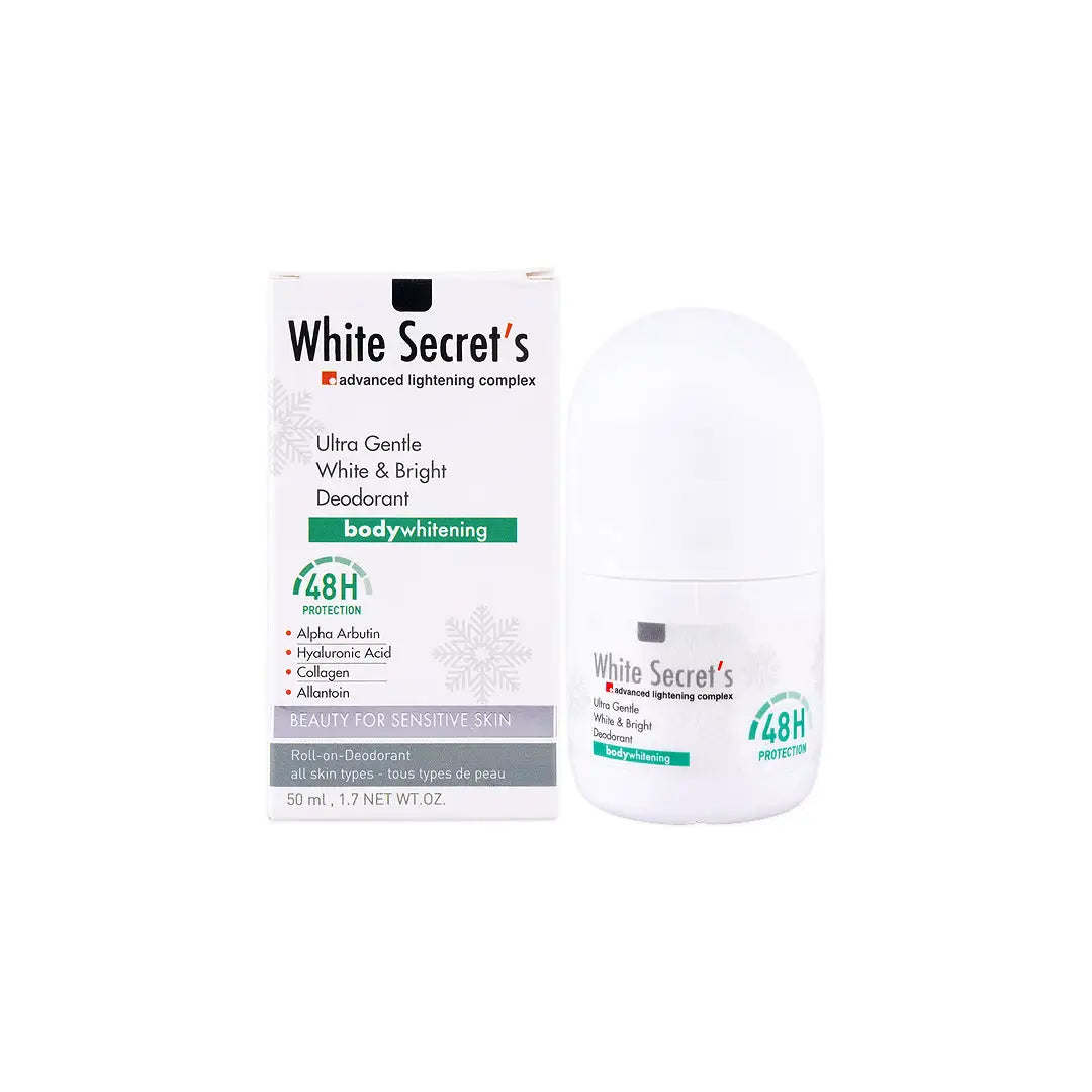 White Secret's Ultra Gentle W&B Roll-On Deodorant 50ml +8