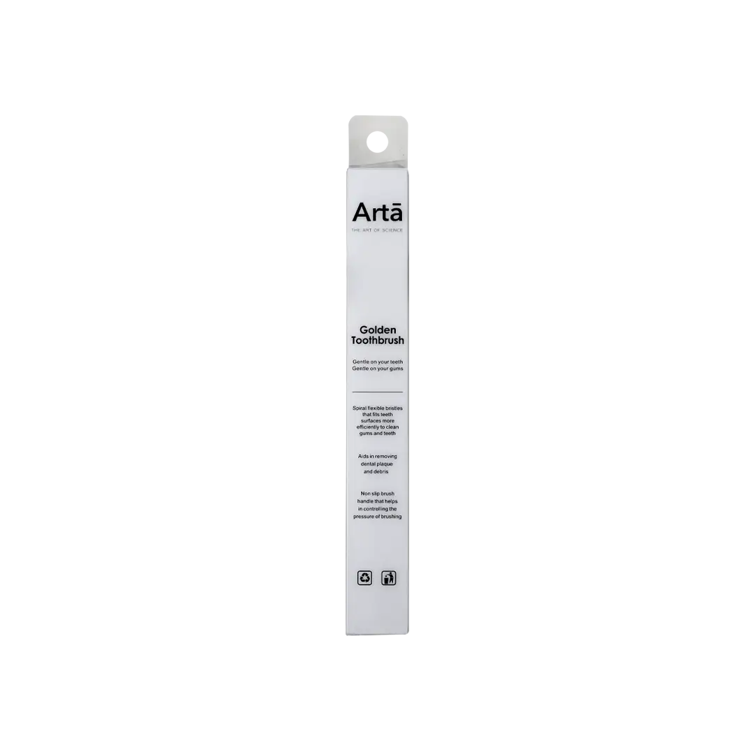 50980-Arta Toothbrush Golden Ultra Soft-Black +1