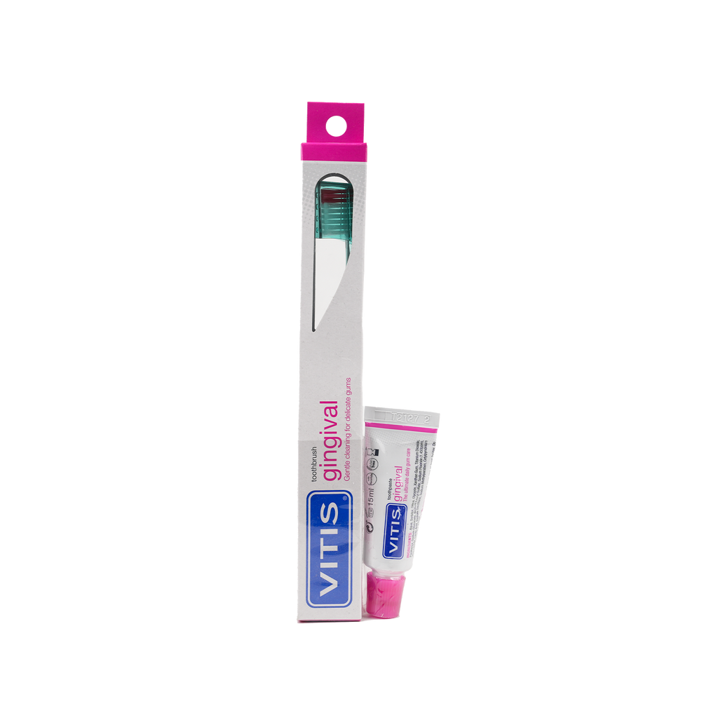 Vitis Gingival Toothbrush + Toothpaste 15Ml