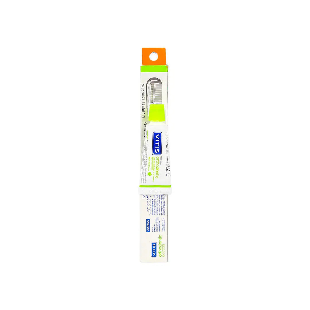 51000-Vitis Orthodonitic Access Toothbrush+Toothpaste 15Ml +3