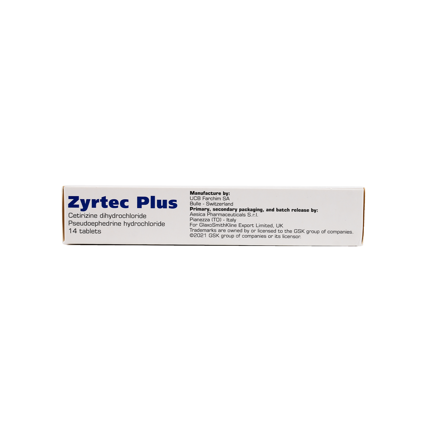 Zyrtec Plus 14 Tablets