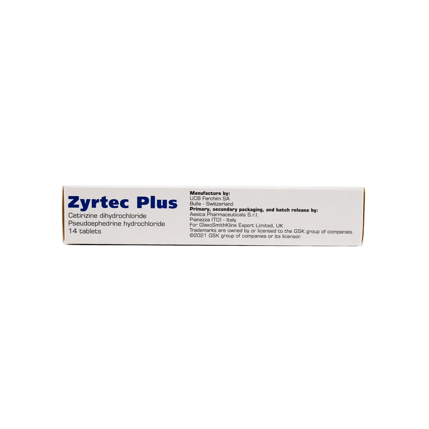 Zyrtec Plus 14 Tablets