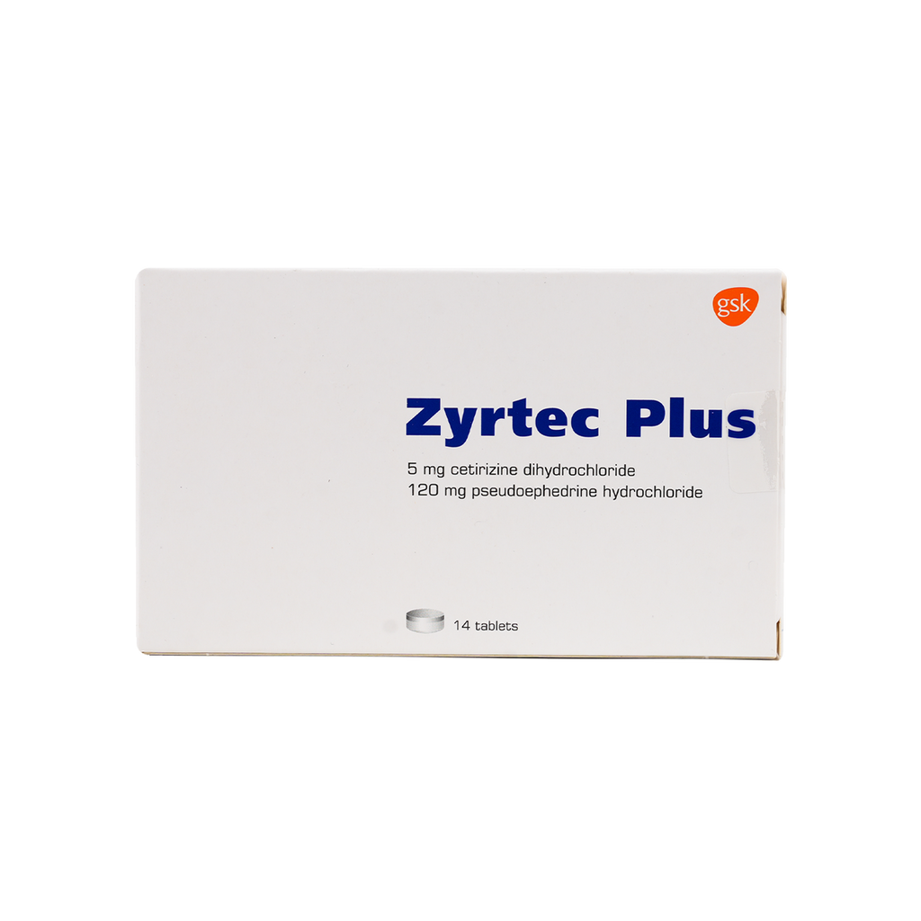 Zyrtec Plus 14 Tablets