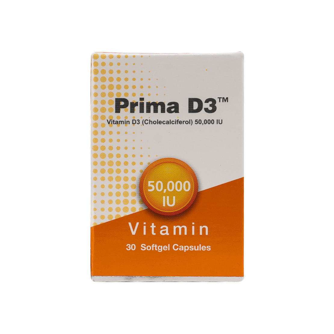 Prima Vitamin D3 50,000IU 30Softgel Capsules