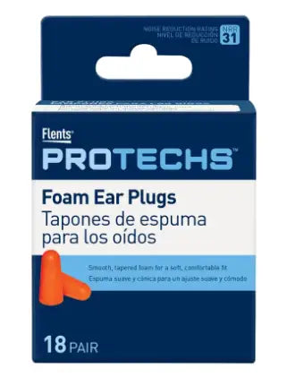 Flents Protechs Foam Ear Plugs 18Pair-400584