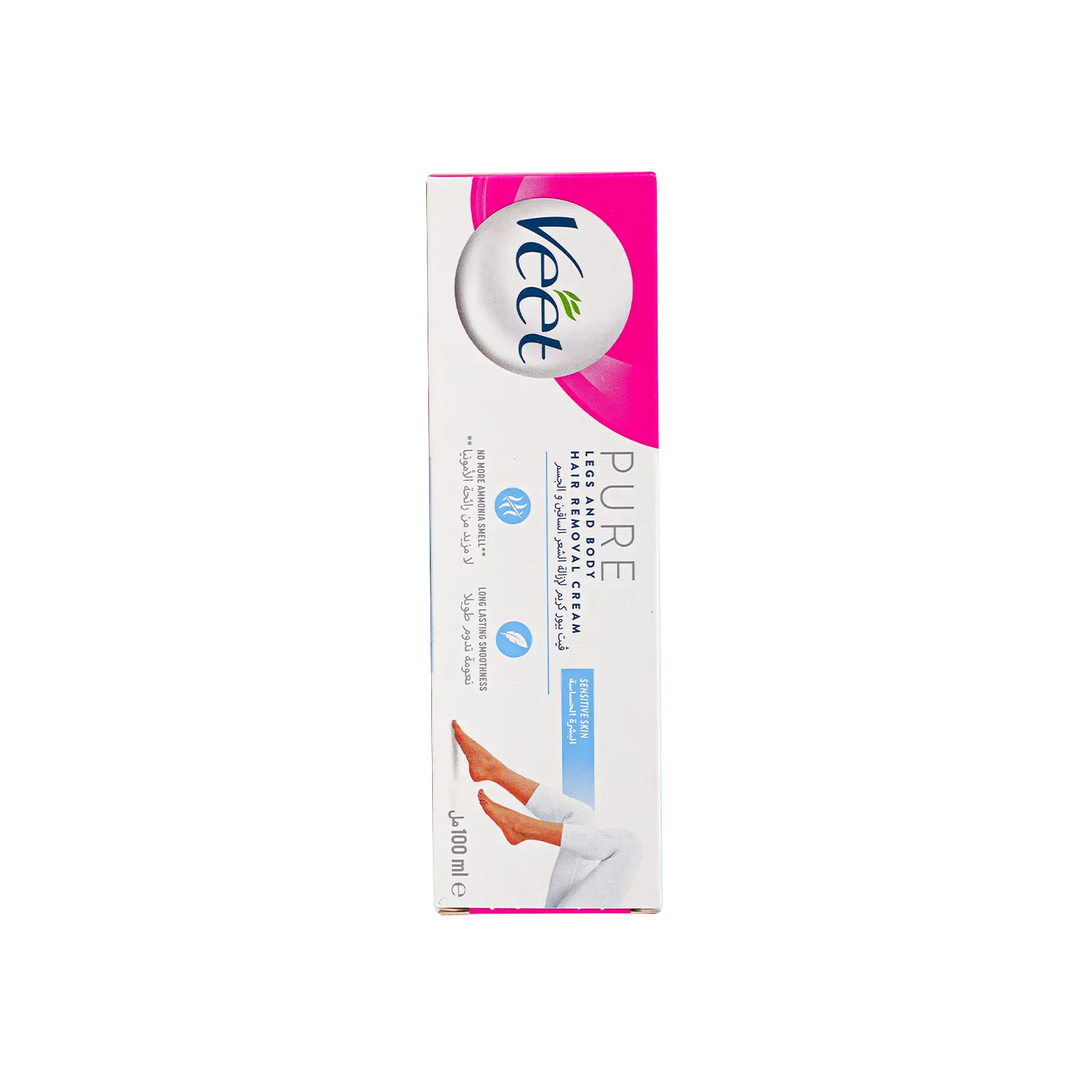 51064-Veet Pure Legs &amp; Body Hair And Removal Cream 100ML +3