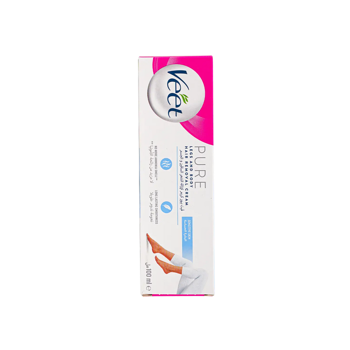 51064-Veet Pure Legs &amp; Body Hair And Removal Cream 100ML +3