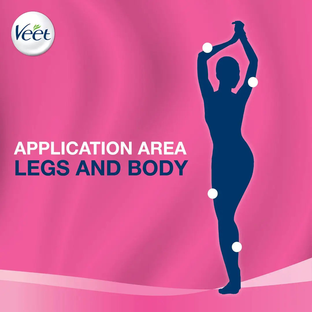 51064-Veet Pure Legs &amp; Body Hair And Removal Cream 100ML +8